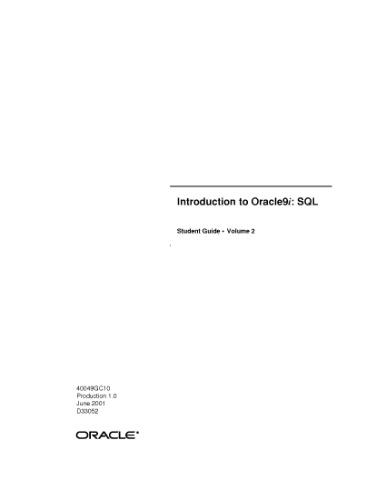 ﻿Oracle 9i مقدمه ای بر SQL قسمت دوم