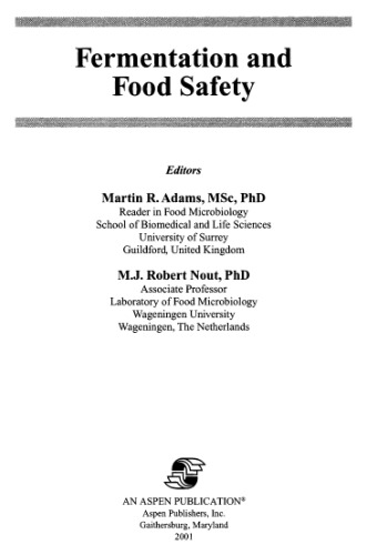 ﻿تخمیر و ایمنی مواد غذایی