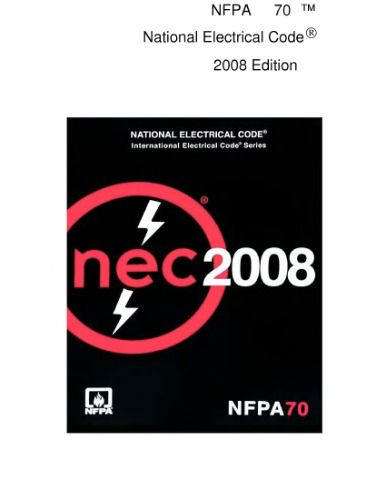 کتابچه راهنمای NEC 2005: NFPA 70: National Electric Code؛ سری کد بین المللی برق