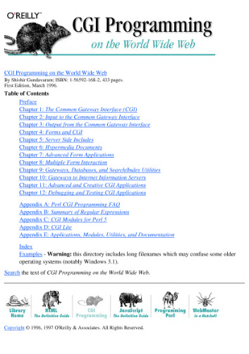 ﻿در یک هفته برنامه نویسی Cgi را با پرل 5 آموزش دهید (سریال Teach Yourself)
