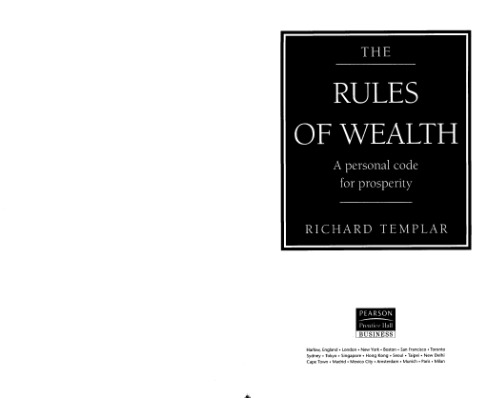 The Rules of Wealth: یک کد شخصی برای شکوفایی (سری قوانین)