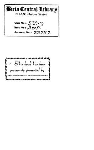 ﻿فیزیک و شیمی سطوح، ویرایش سوم