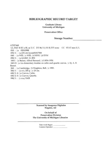 ﻿رساله ابتدایی در منحنی مکعب و کوارتیک