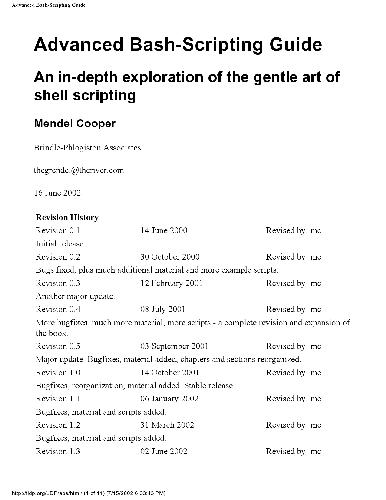 ﻿راهنمای پیشرفته Bash-Scripting
