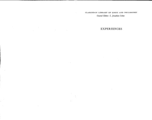 ﻿تجربه: تحقیق در مورد برخی از ابهامات (کتابخانه منطق و فلسفه کلارندون)