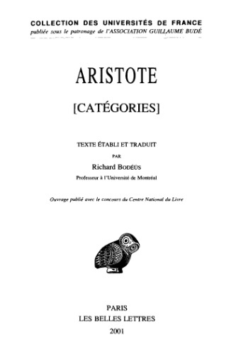 ﻿ارسطو: مقولات