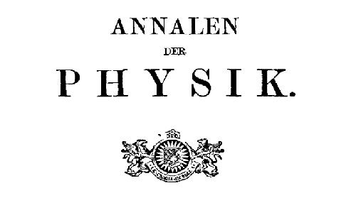 انتشارات 1905 تا 1922 در Annalen der Physik