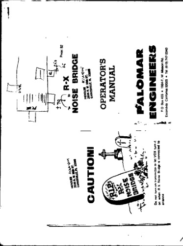 ﻿Palomar Engineers R-X Noise Bridge (Ham)