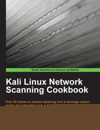 کتاب آشپزی اسکن شبکه Kali Linux