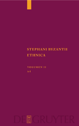 Stephani Byzantii Ethnica، دوره دوم: Delta - Iota