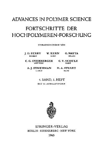 ﻿Fortschritte Der Hochpolymeren-Forschung