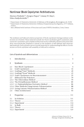 Blockcopolymers - Polyelectrolytes - تجزیه زیستی