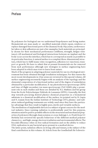 اثرات تابش روی پلیمرها برای استفاده بیولوژیکی