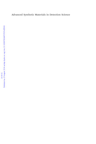 ﻿مواد مصنوعی پیشرفته در علم تشخیص