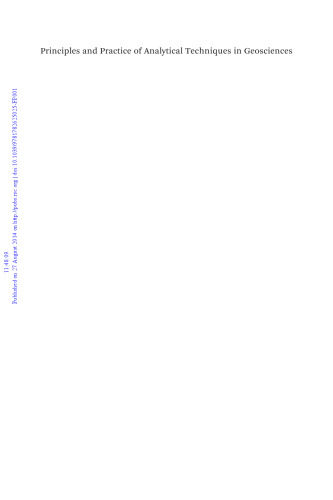 ﻿اصول و عملکرد تکنیک های تحلیلی در علوم زمین