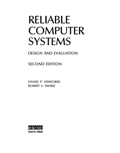 ﻿سیستم های کامپیوتری قابل اعتماد: طراحی و ارزیابی