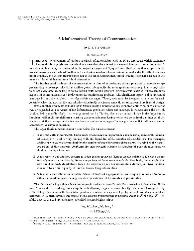 ﻿یک نظریه ریاضی ارتباطات