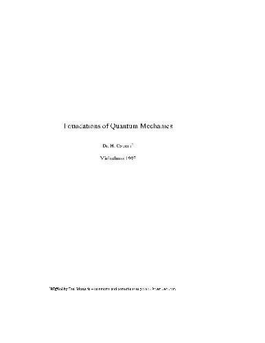 ﻿مبانی مکانیک کوانتومی