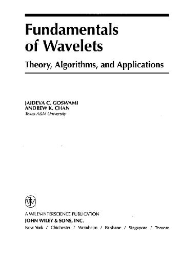 ﻿اصول Wavelets. نظریه ، الگوریتم ها و برنامه ها