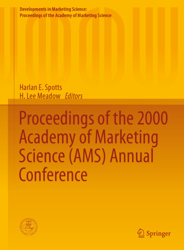 ﻿مجموعه مقالات کنفرانس سالانه آکادمی علوم بازاریابی (AMS) در سال 2000