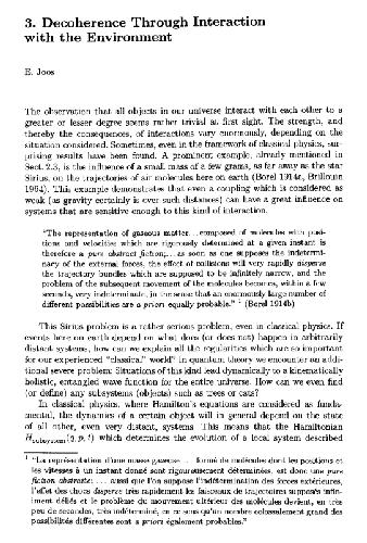 عدم انسجام از طریق تعامل با محیط زیست