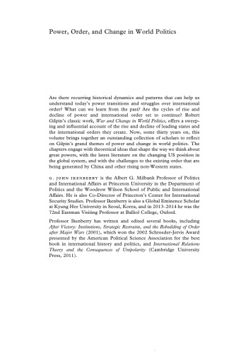 ﻿قدرت، نظم و تغییر در سیاست جهانی