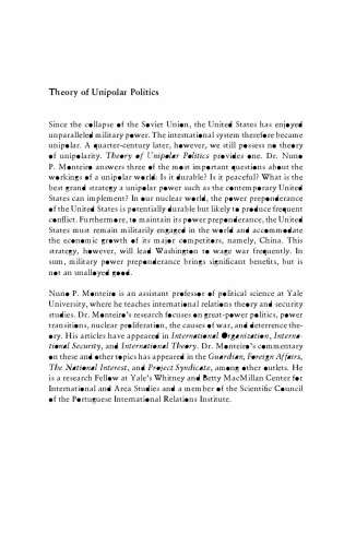 ﻿نظریه سیاست های تک قطبی