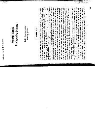 ﻿مدل های ذهنی در علوم شناختی