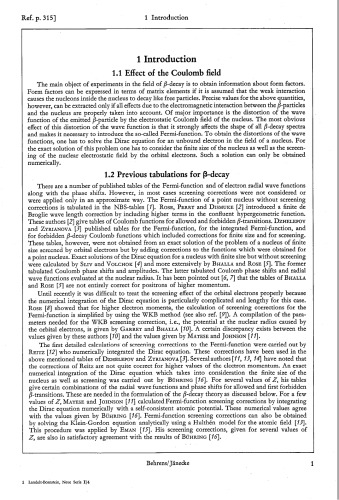 ﻿جداول عددی برای بتا واپاشی و جذب الکترون