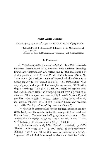 ﻿سنتزهای آلی: انتشار سالانه روشهای رضایت بخش برای تهیه مواد شیمیایی آلی، جلد. 26