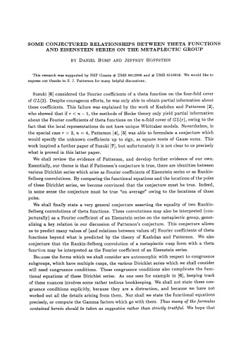 تئوری شماره: سمیناری که در دانشکده تحصیلات تکمیلی و مرکز دانشگاه دانشگاه شهر نیویورک 1985-88 برگزار شد