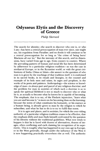 ﻿اودیسه الیتیس و کشف یونان