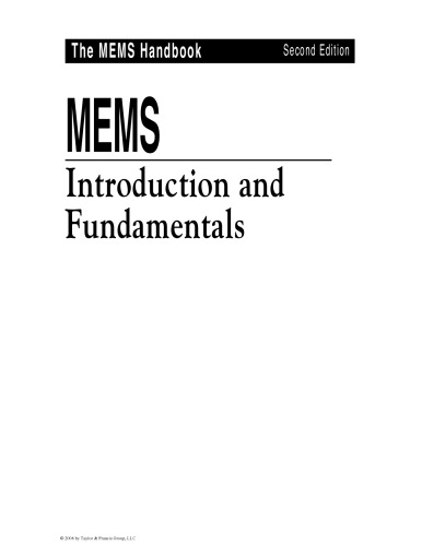 ﻿مقدمه و مبانی کتاب راهنمای MEMS