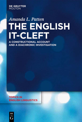 ﻿انگلیسی it-Cleft: A Construction Account and a Diachronic Investigation