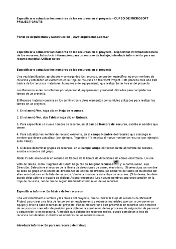 ﻿دوره رایگان پروژه مایکروسافت: نام منابع را در پروژه مشخص یا به روز کنید