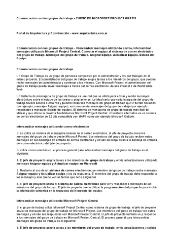 درس مایکروسافت پروژه رایگان: ارتباط با گروه های کاری