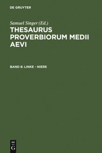﻿Thesaurus proverbiorum medii aevi، 8، سمت چپ کلیه (نسخه انگلیسی)