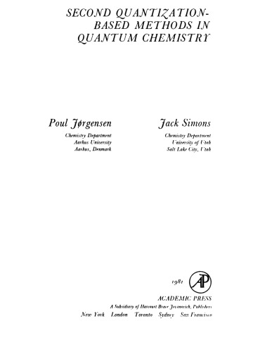 ﻿روش دوم مبتنی بر کوانتیزاسیون در شیمی کوانتومی