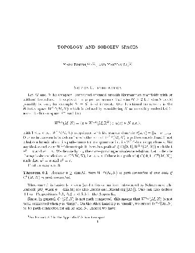 ﻿توپولوژی و فضاهای سوبولف