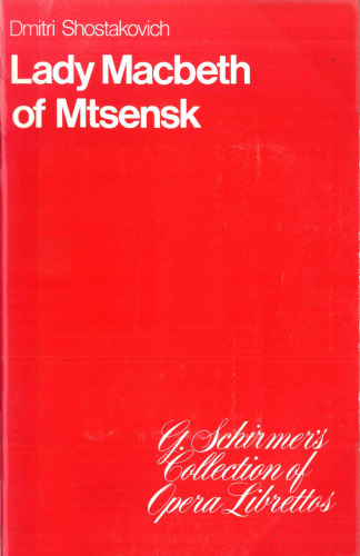﻿نسخه LADY MACBETH OF MTSENSK LIBRETTO ENGLISH TEXT 1932