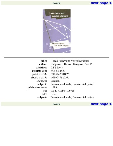 ﻿سیاست تجاری و ساختار بازار