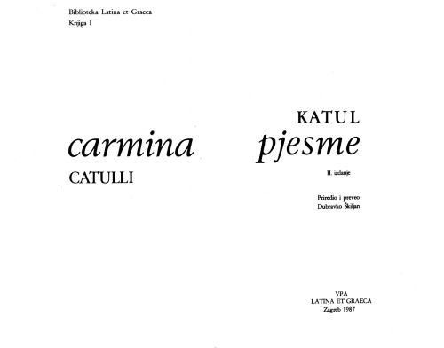 ﻿Catullus – Poems = Carmina