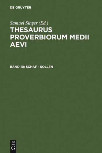 ﻿Thesaurus proverbiorum medii aevi، 10، گوسفند - فرض می شود