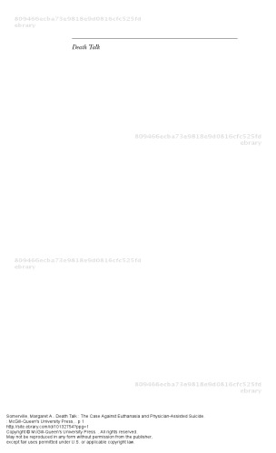 ﻿Death Talk: موردی علیه اتانازی و خودکشی به کمک پزشک