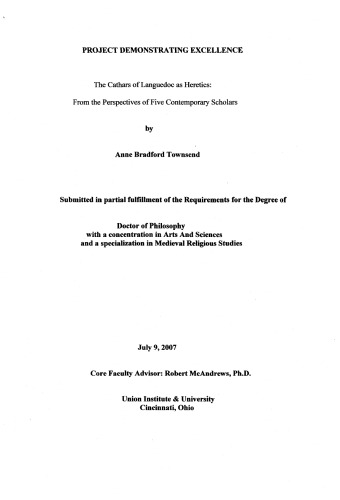 ﻿کاتارهای لانگدوک به عنوان بدعت گذار: از دیدگاه پنج محقق معاصر