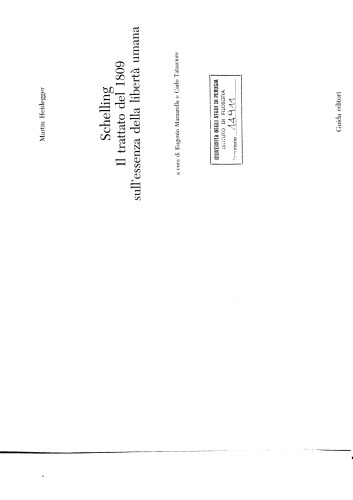 ﻿شلینگ. رساله 1809 در مورد جوهر آزادی انسان