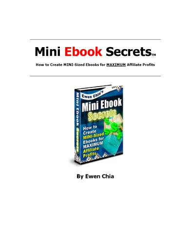 ﻿Mini Ebook Secrets How: نحوه ایجاد کتابهای الکترونیکی به اندازه MINI برای حداکثر سود سهامداران
