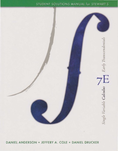 ﻿راهنمای راه حل های Stewart Calculus Edition 7