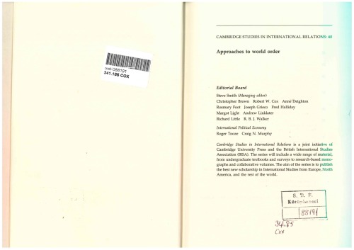 ﻿رویکردهای نظم جهانی