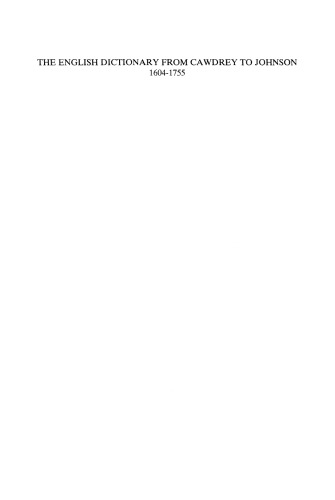 ﻿فرهنگ لغت انگلیسی از کادری تا جانسون 1604-1755